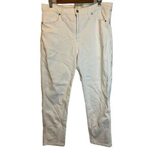 Madewell Jeans Women's Size 32 Stovepipe Skinny White